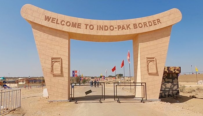 Jaisalmer Longewala border entrance gate.